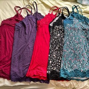 pack of 5 Lane Bryant Lace Cami’s in size 22/24